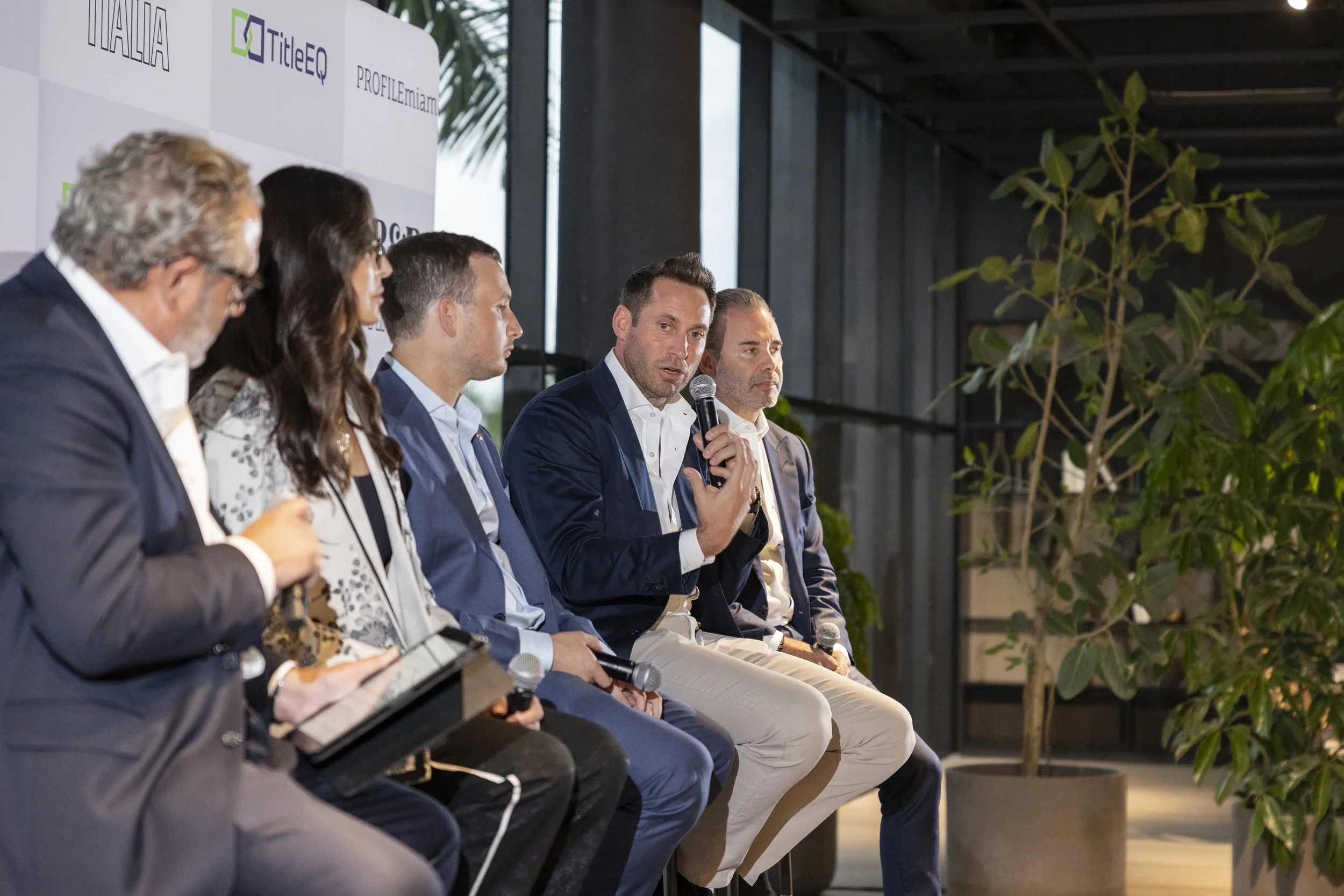 A panel discussion at a past PROFILEmiami Pre-Construction Development Summit.