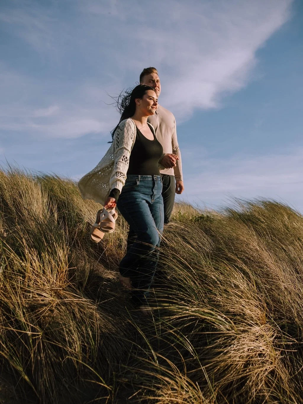 Windy is an understatement , definitely chilly &hellip; and somehow still the warmest kind of magic ✨

Katie and Hunter showed up to Goat Rock with full hearts, big energy, and the kind of love that just moves. Between the giggles, the big uncontroll