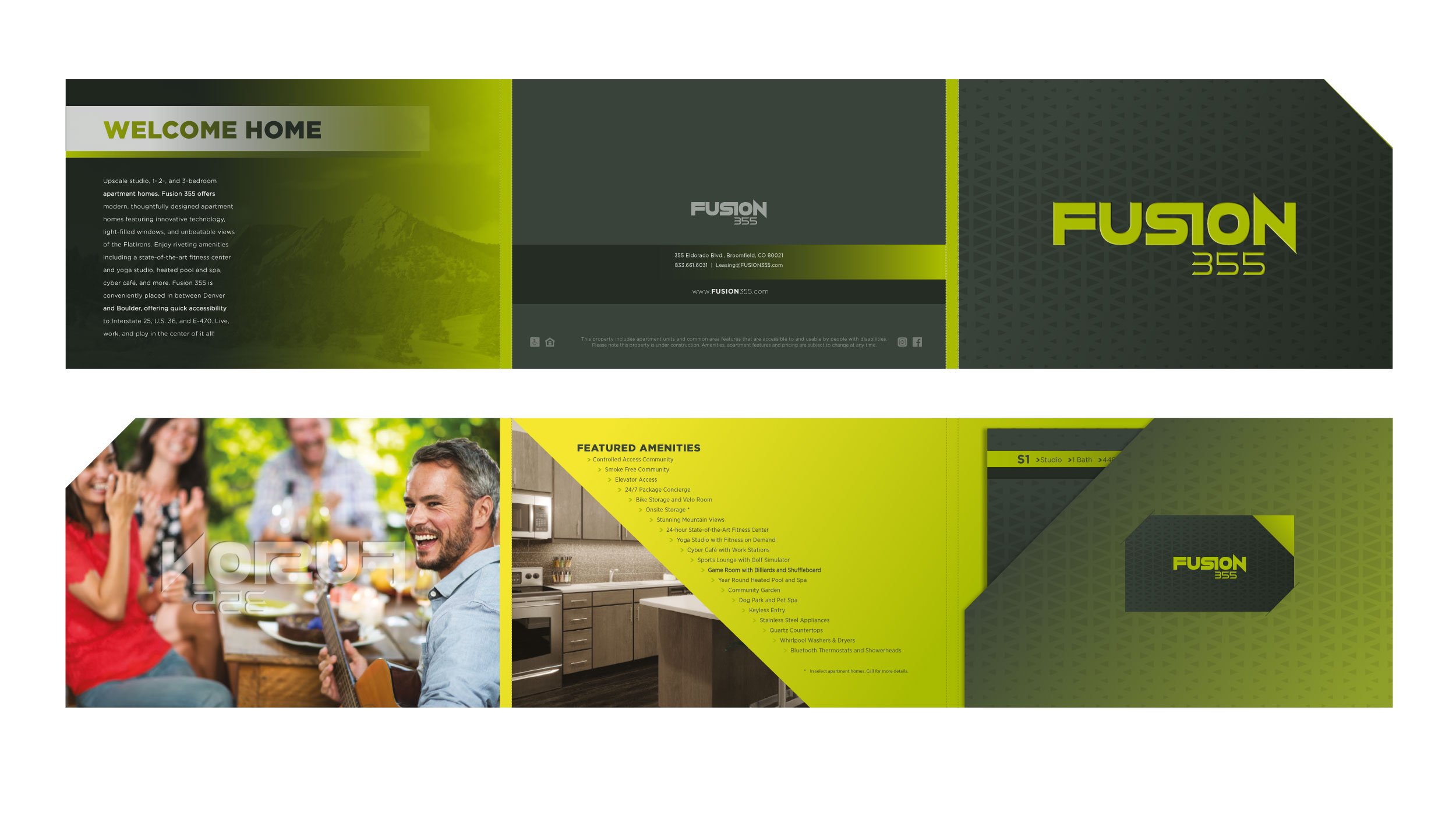 Bi-fold Brochure with Pocket & Business Card