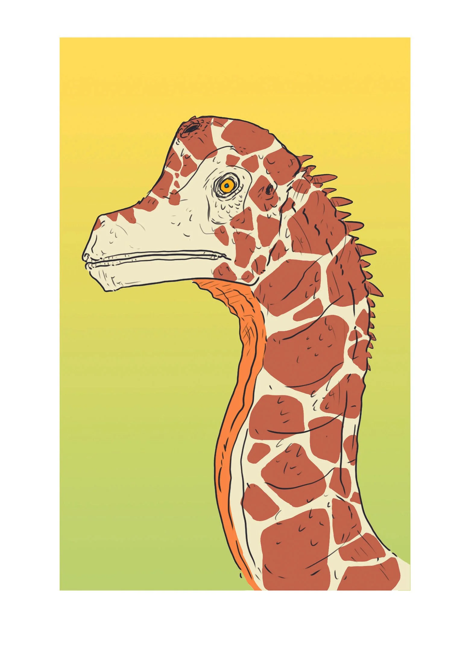 "Brachiosaur", Digital, 9"x12", 2026