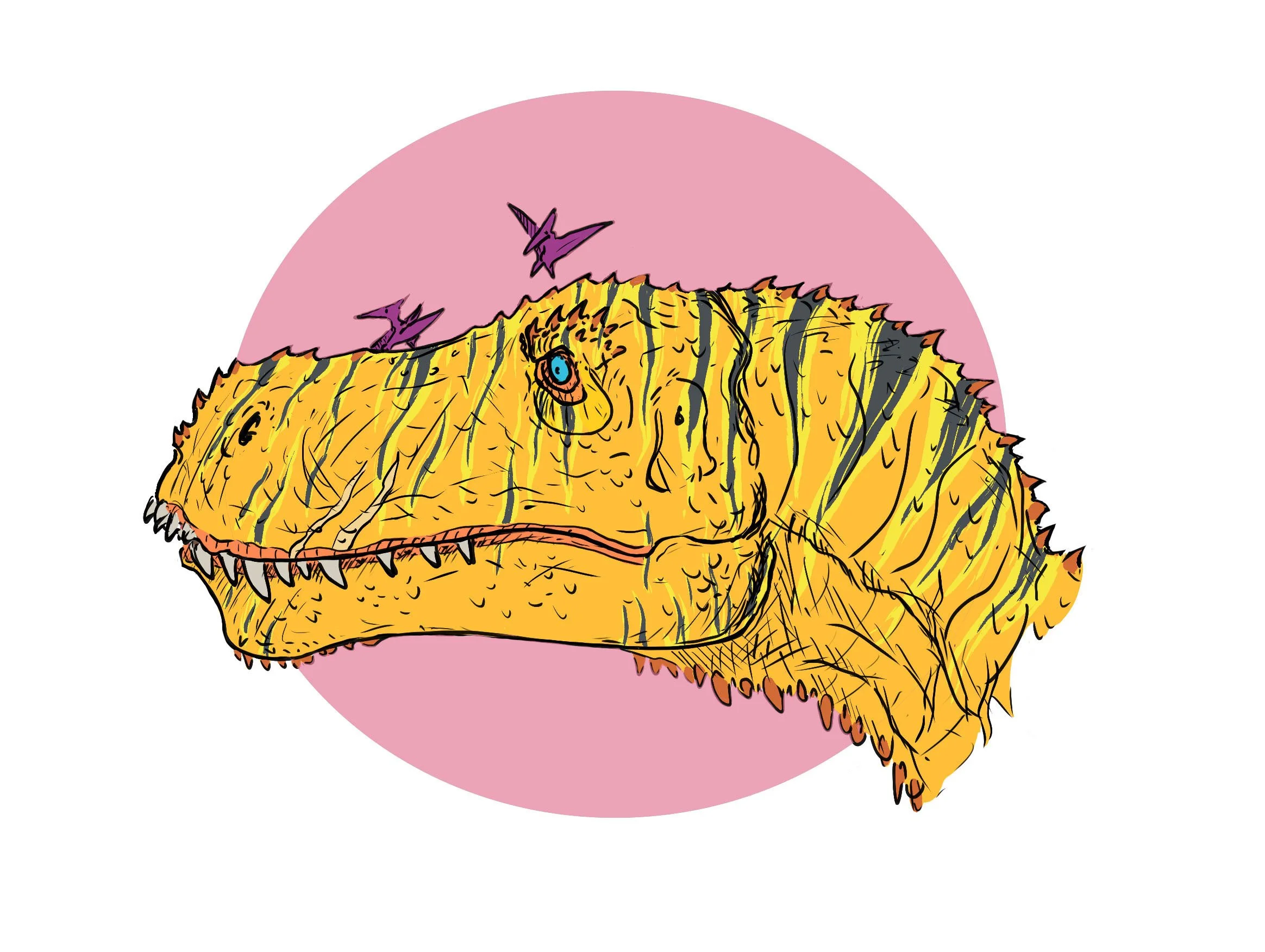 "Tyrannosaurus Rex", Digital, 9"x12", 2026