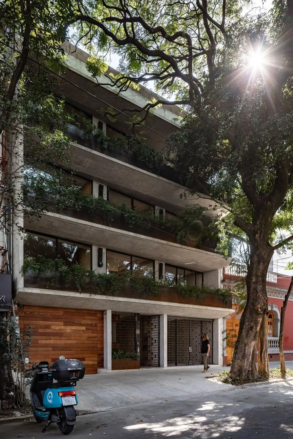 Residential building in a Mexico City neighbourhood