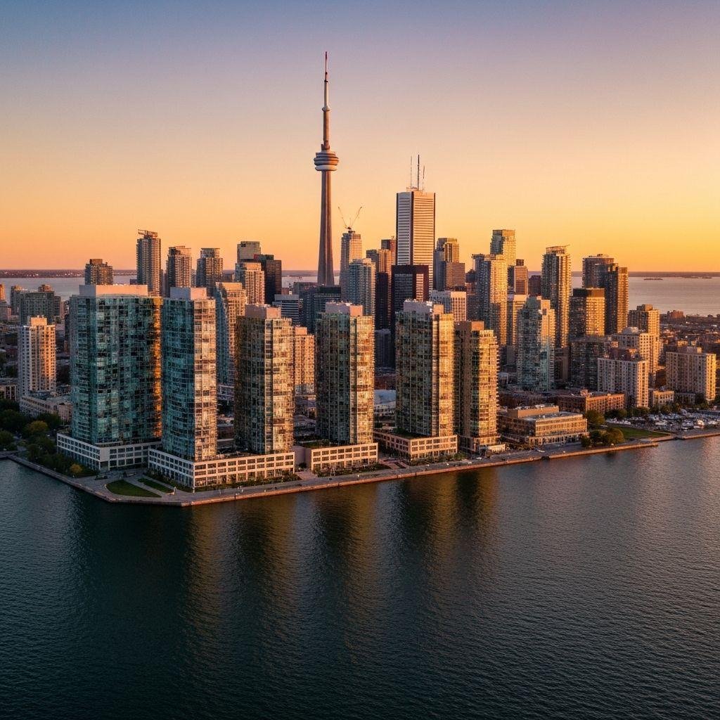 CN Tower overlooking Toronto, Canada
