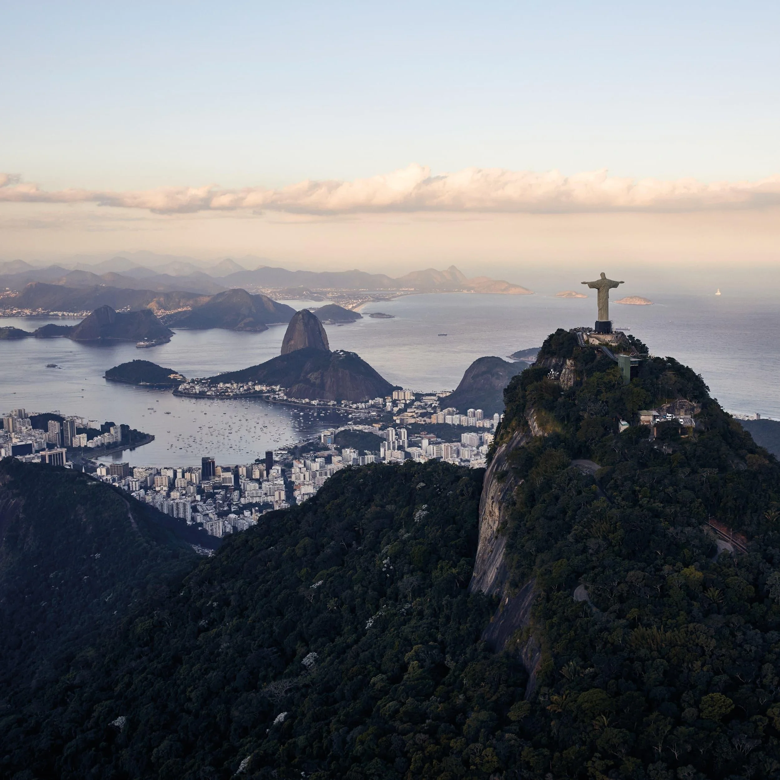 Christ the Redeemer overlooking Rio de Janeiro, Brazil