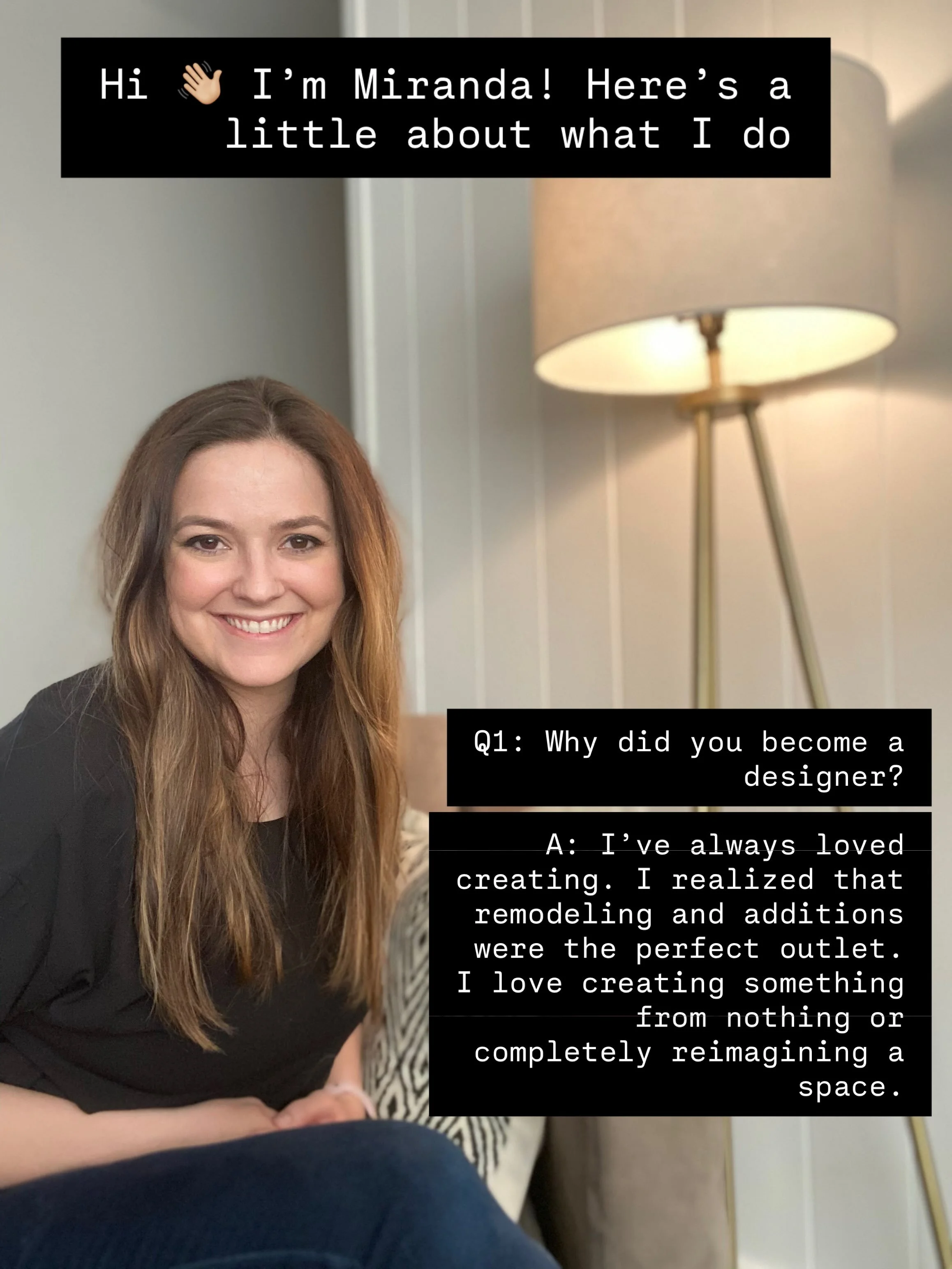 A few fun facts about me! 👋

Thanks for following along and getting to know the face behind Miranda Christine Design.

#HomeRemodel #InteriorDesign #VancouverWA #PortlandOR