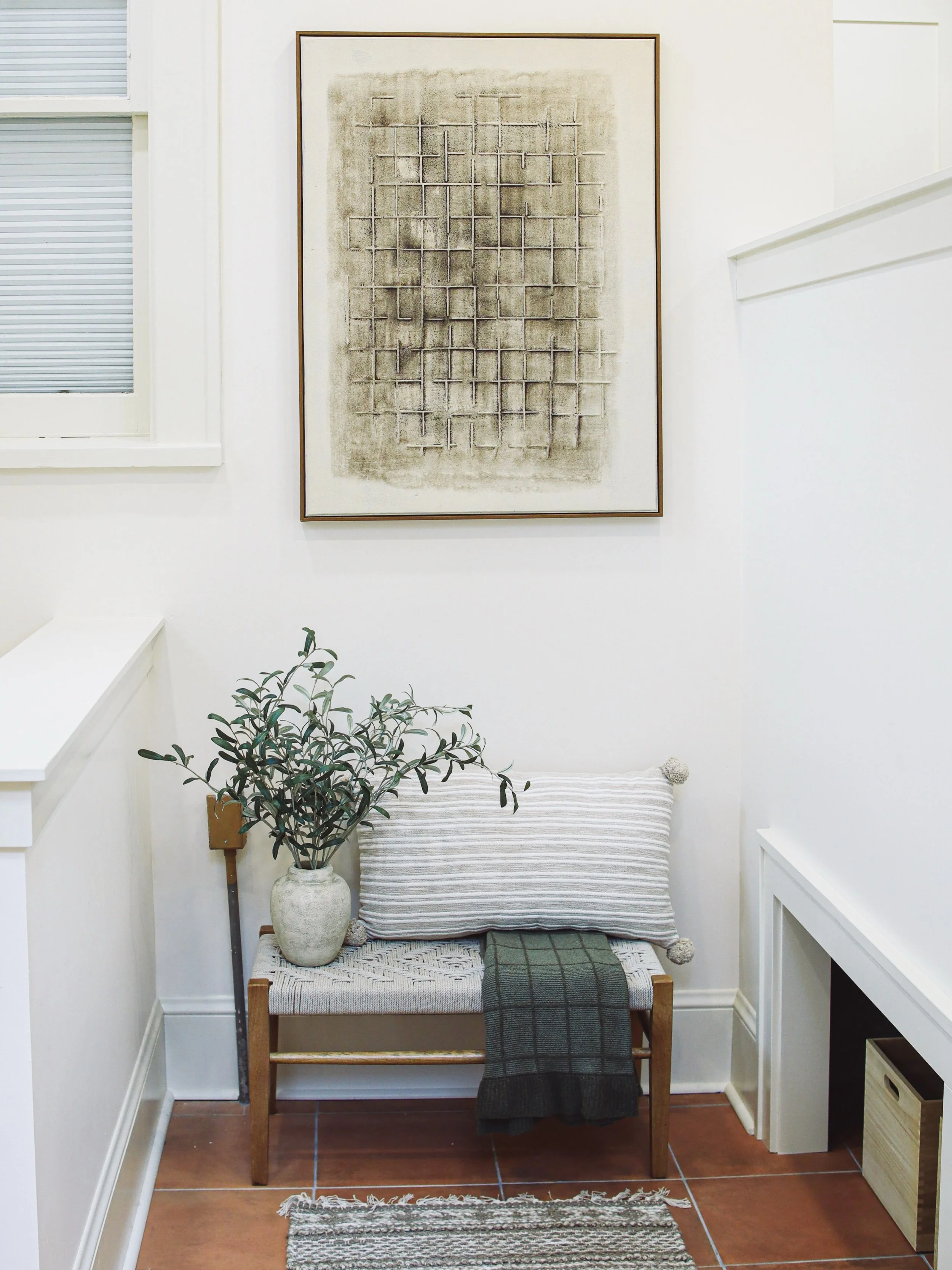 A simple change that made a big difference ✨ Enclosed basement stairs + a new mudroom = a more functional home. (Scroll to the end to see the befores!) #MudroomDesign #HomeRenovation #ResidentialDesign #InteriorDesign #HomeTransformation FunctionalDe