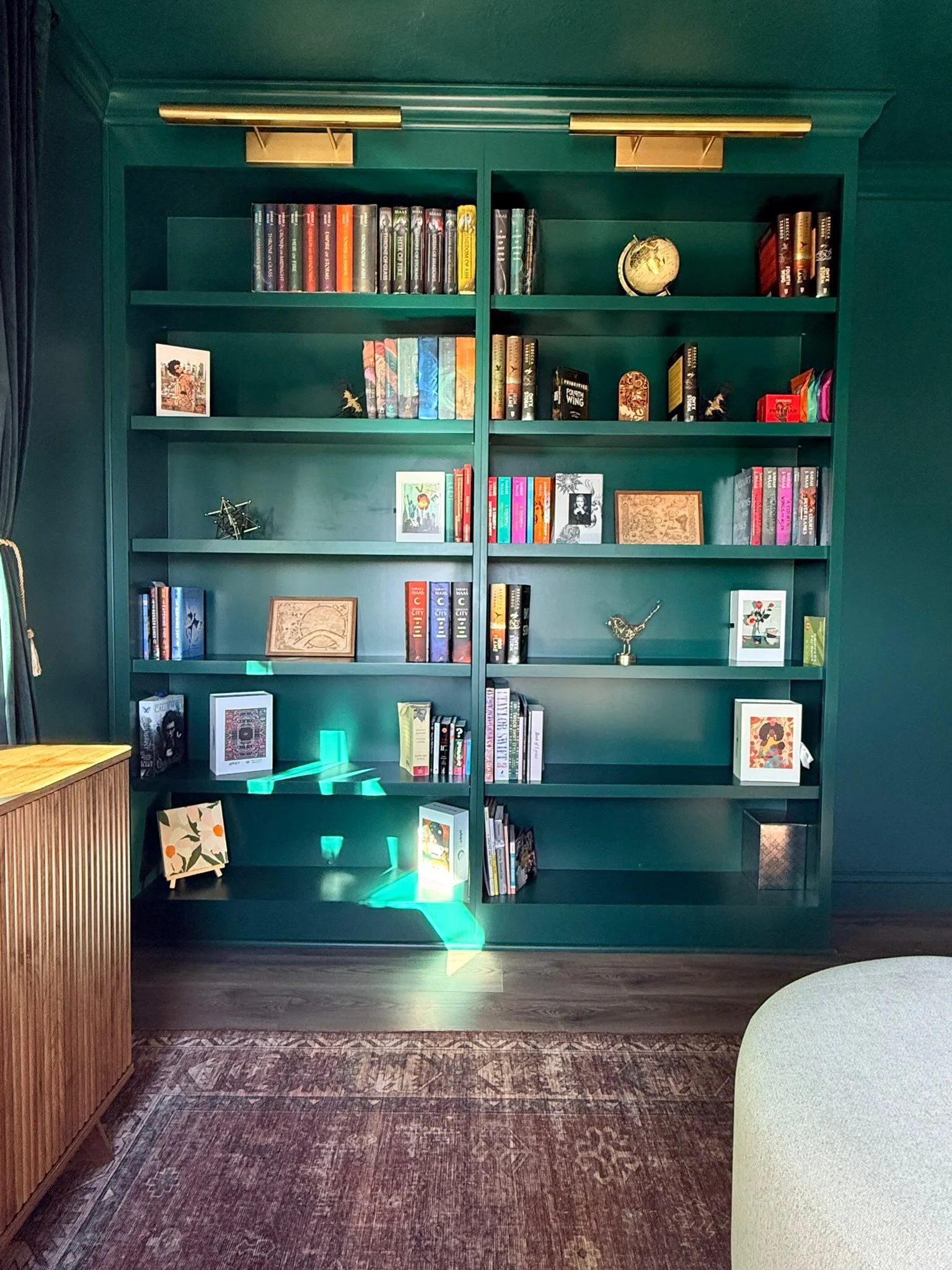 Library of all our dreams! This was so fun to design 🫶🏻 #InteriorDesign #LibraryDesign #CustomBuiltIns #HomeLibrary #ResidentialDesign