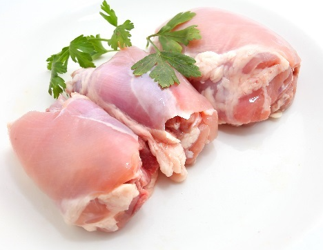 Mountaire - Chicken Thigh Meat BL/SL JMBO - 40LBS
