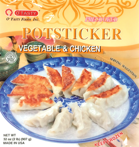 O'Tasty - Chicken & Vegetable Potstickers - 32oz Bag