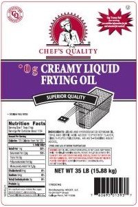 CQ - Creamy Fry Oil - 35Lbs