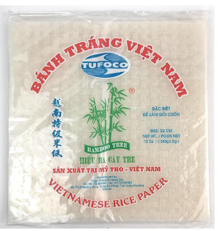 3Bamboo - Rice Paper 22cm Square - 12ozx44 Bags