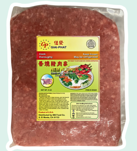GIAIPHAT- Cured Pork Patty Mix (Nem Nuong) - 3x8Lbs