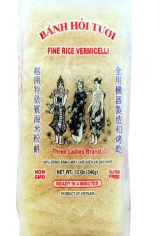 Three Ladies - Banh Hoi Fine Vermicelli - 40x12oz