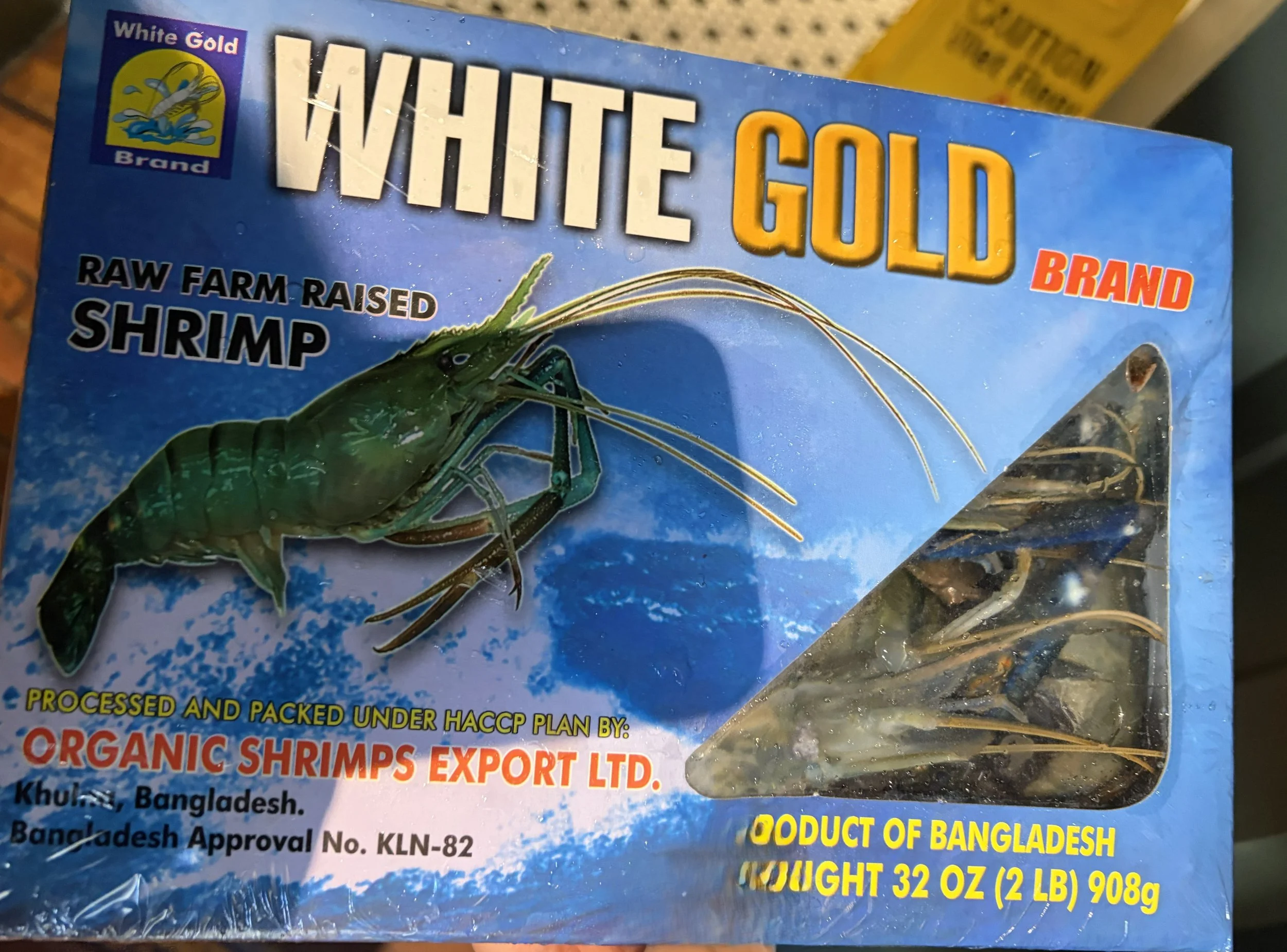 Shrimp Head On Shell On Fresh Water 2/4 - 12x2#