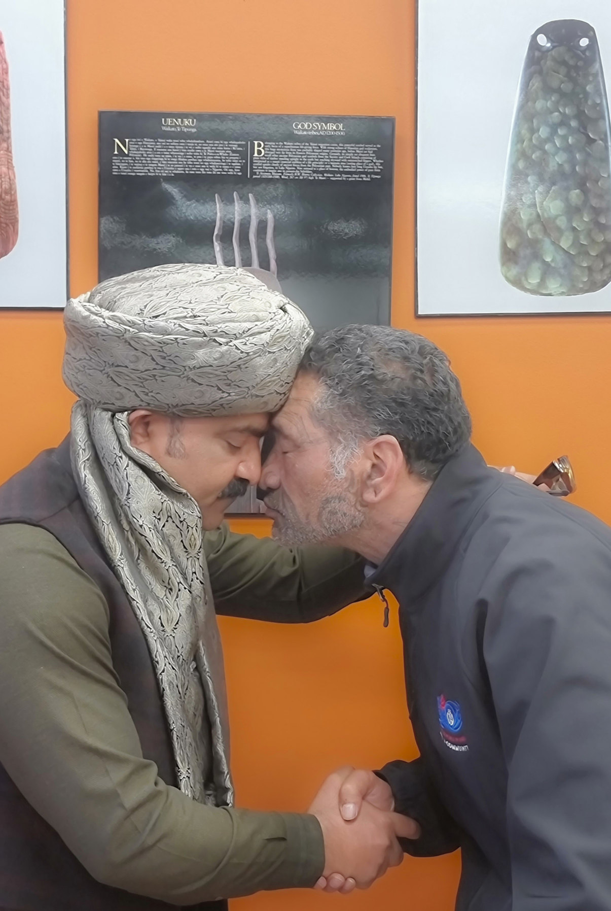 MANZIL 007: FINDING HOME IN THE BREATH WE SHARE 

A moment where two cultures meet through the hongi—sharing breath, respect and connection. It reflects a journey of finding belonging in Aotearoa while carrying the traditions and identity of another 