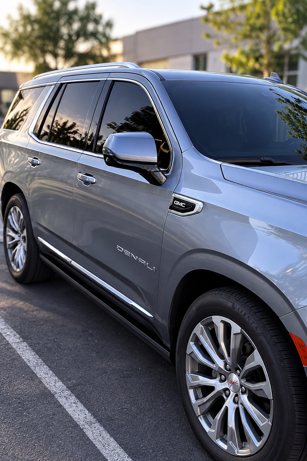 GMC Yukon with professional window tint by Tint Culture in Bakersfield, California