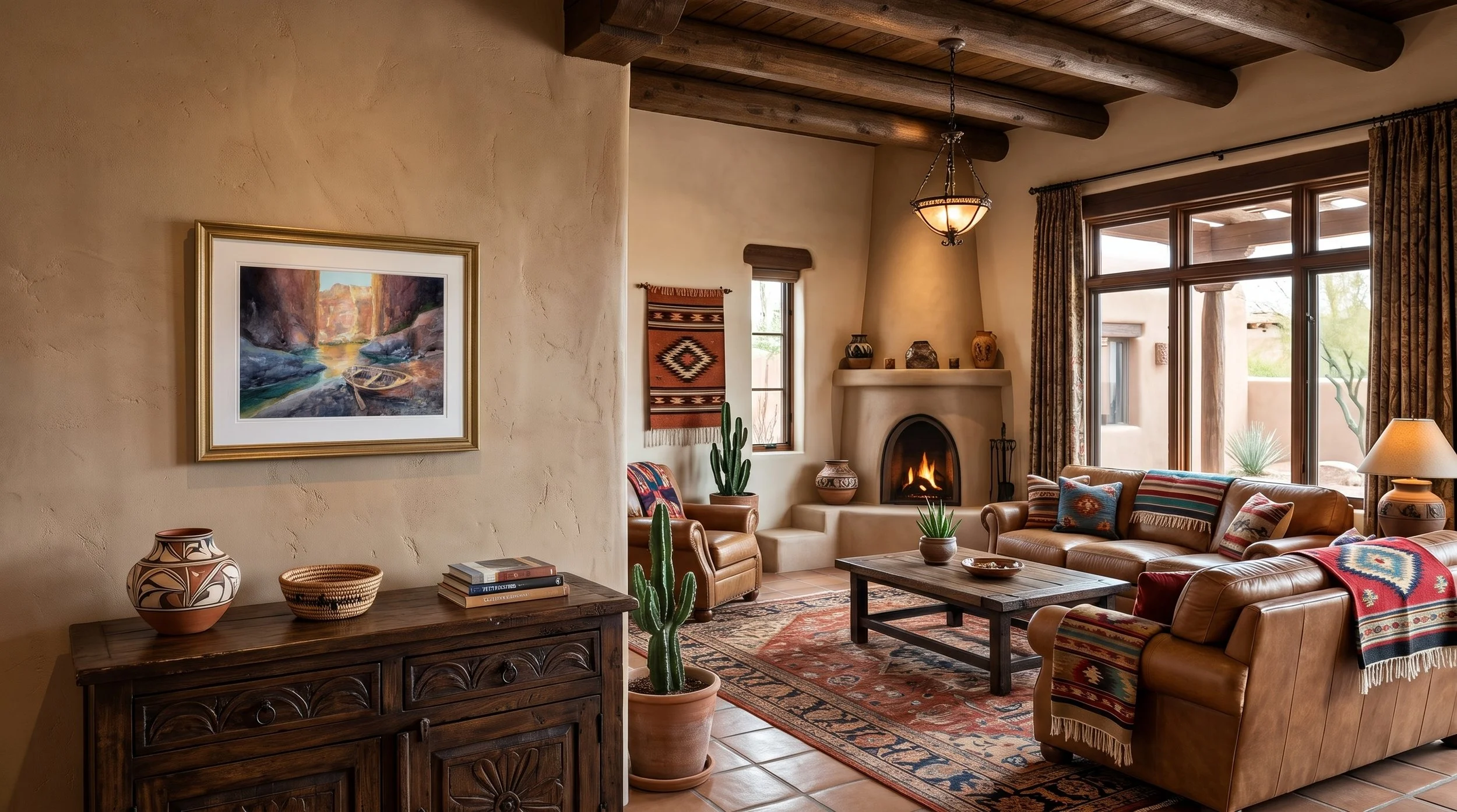 Santa Fe Style Decor Wall Art Grand Canyon Watercolor Painting by Bruce Black.jpg