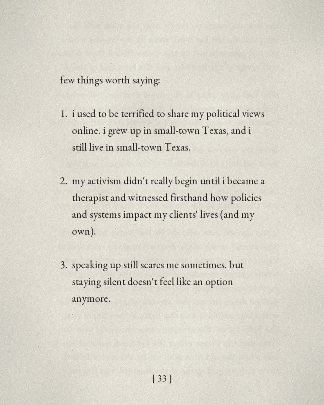 still learning to be brave