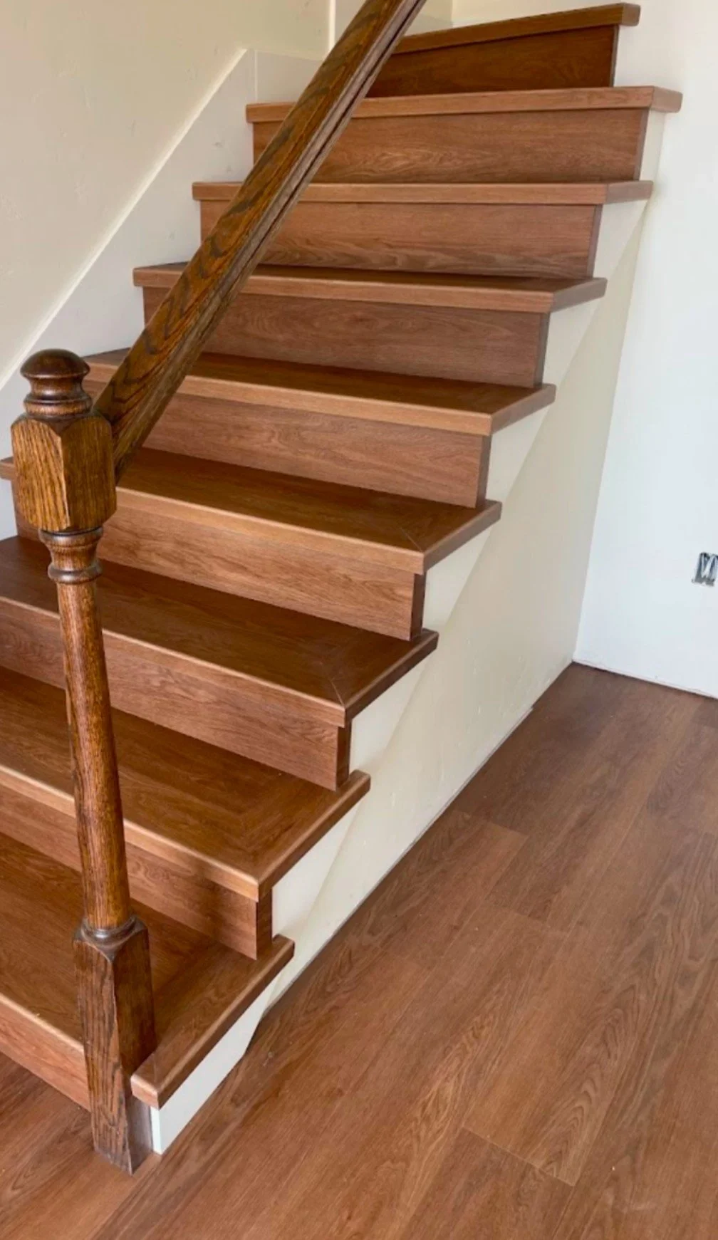 Wood staircase project.