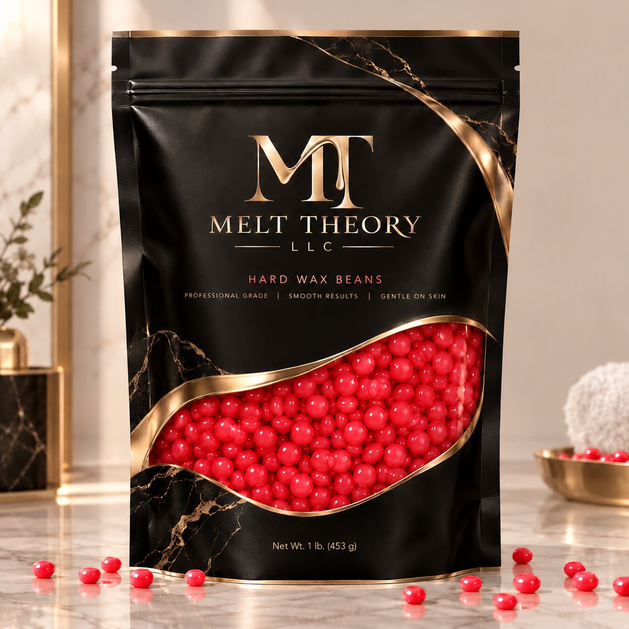 Melt Theory Strawberry Red Hard Wax Beads — 1 lb