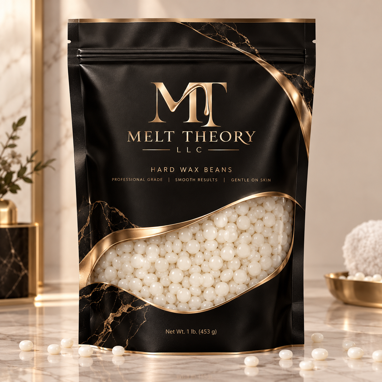 Melt Theory Pearl White Hard Wax Beads — 1 lb