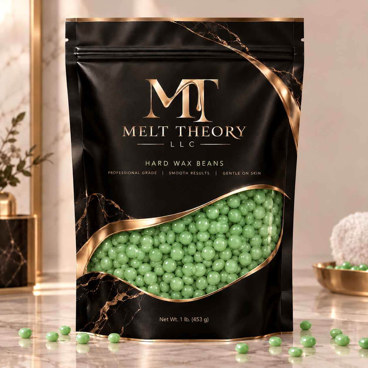 Melt Theory Aloe Vera Green Hard Wax Beads — 1 lb