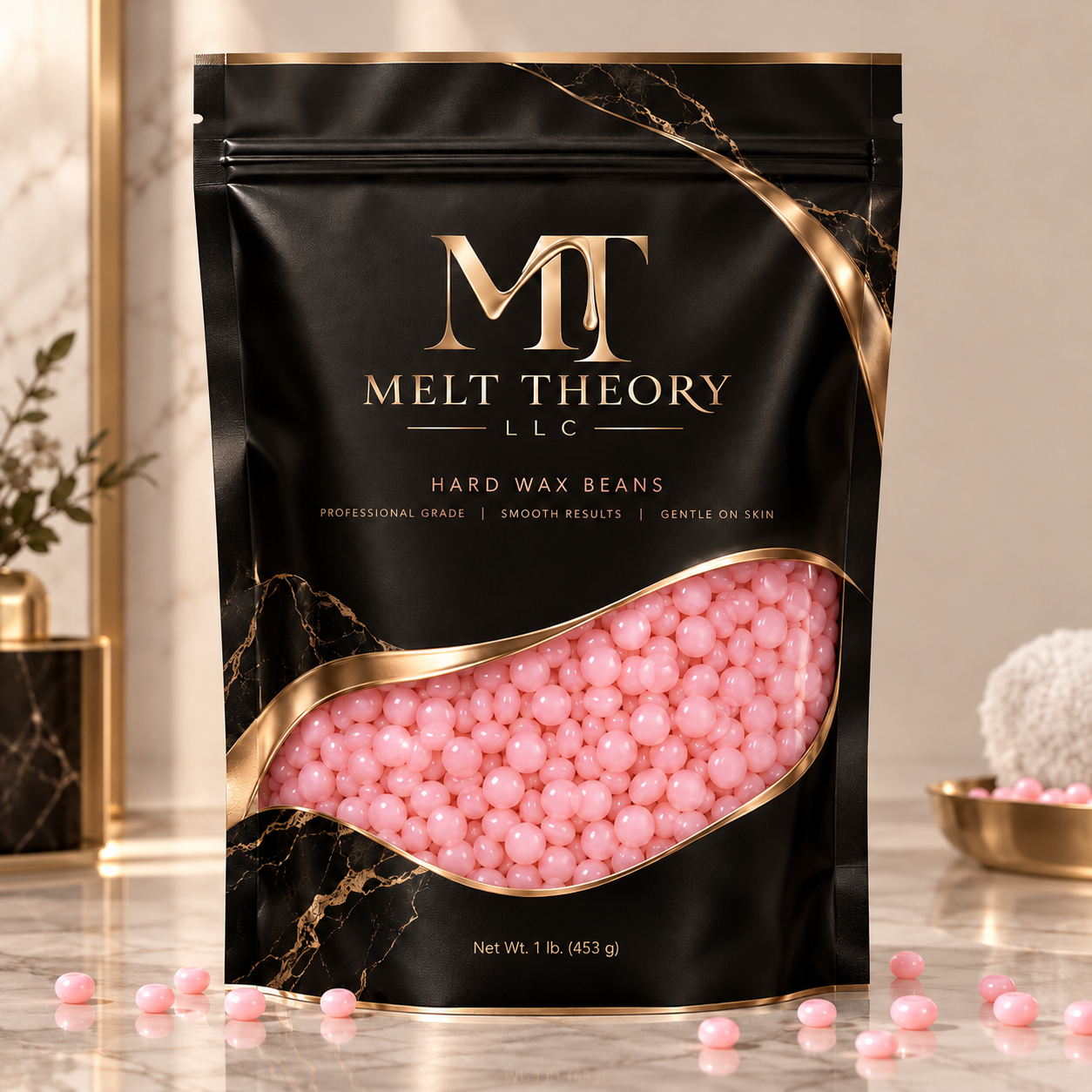 Melt Theory Pink Hard Wax Beads — 1 lb