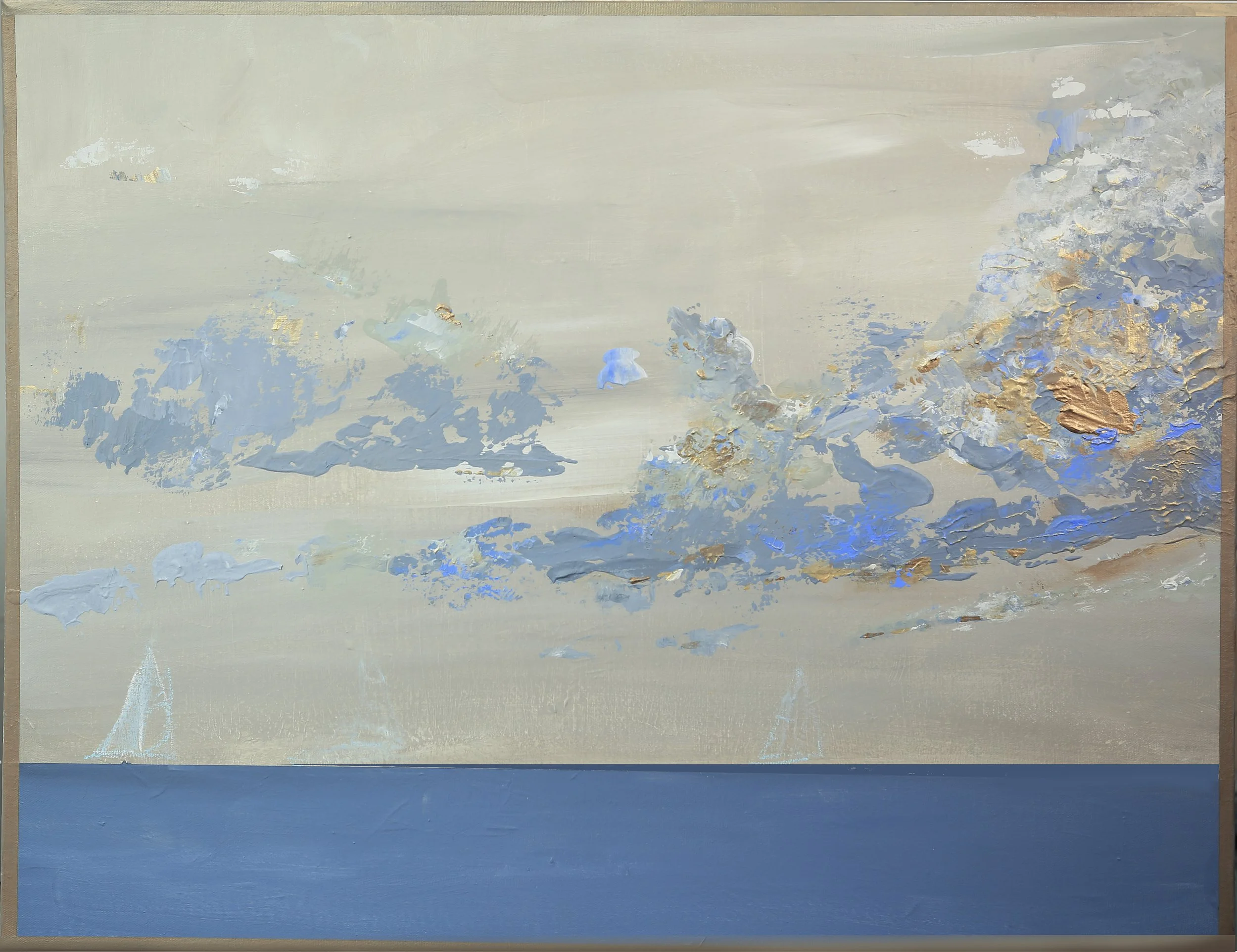 French Blue & You, 2024, Oil on Canvas — 24x18in.