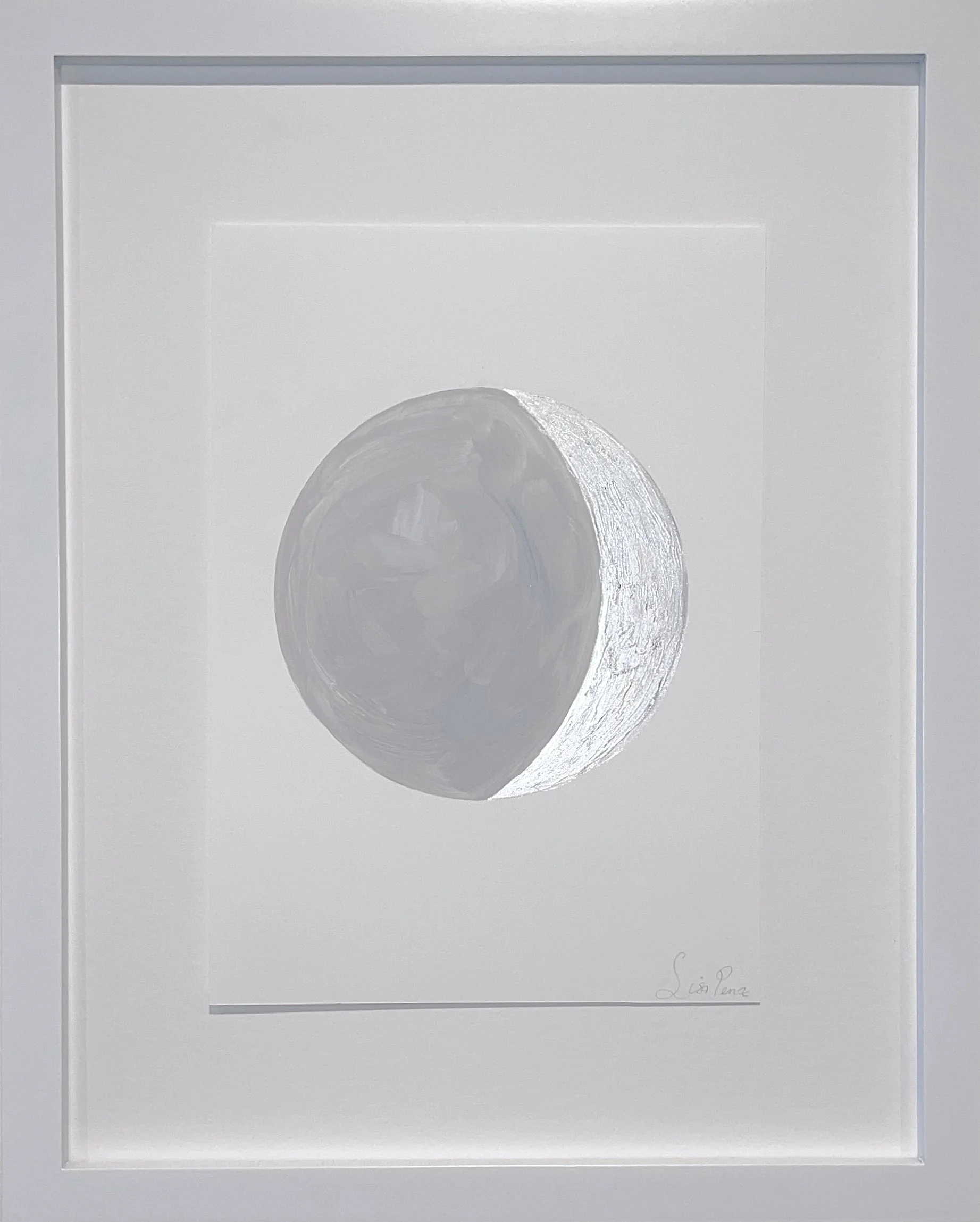 Golden Moment, 2024, Metallic Acrylic on YUPO Paper — 14x11 in.