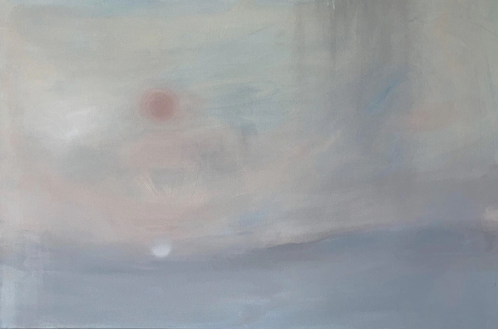 Strawberry Moon, 2025, 36x24, Oil on Canvas — 36x24 in.