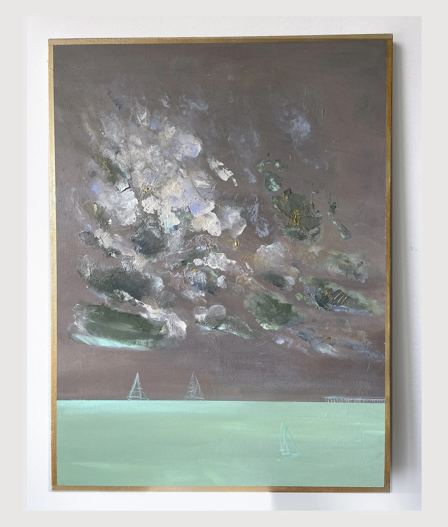 Liquid Lunch, 2024, Oil on Canvas — 38x42 in.