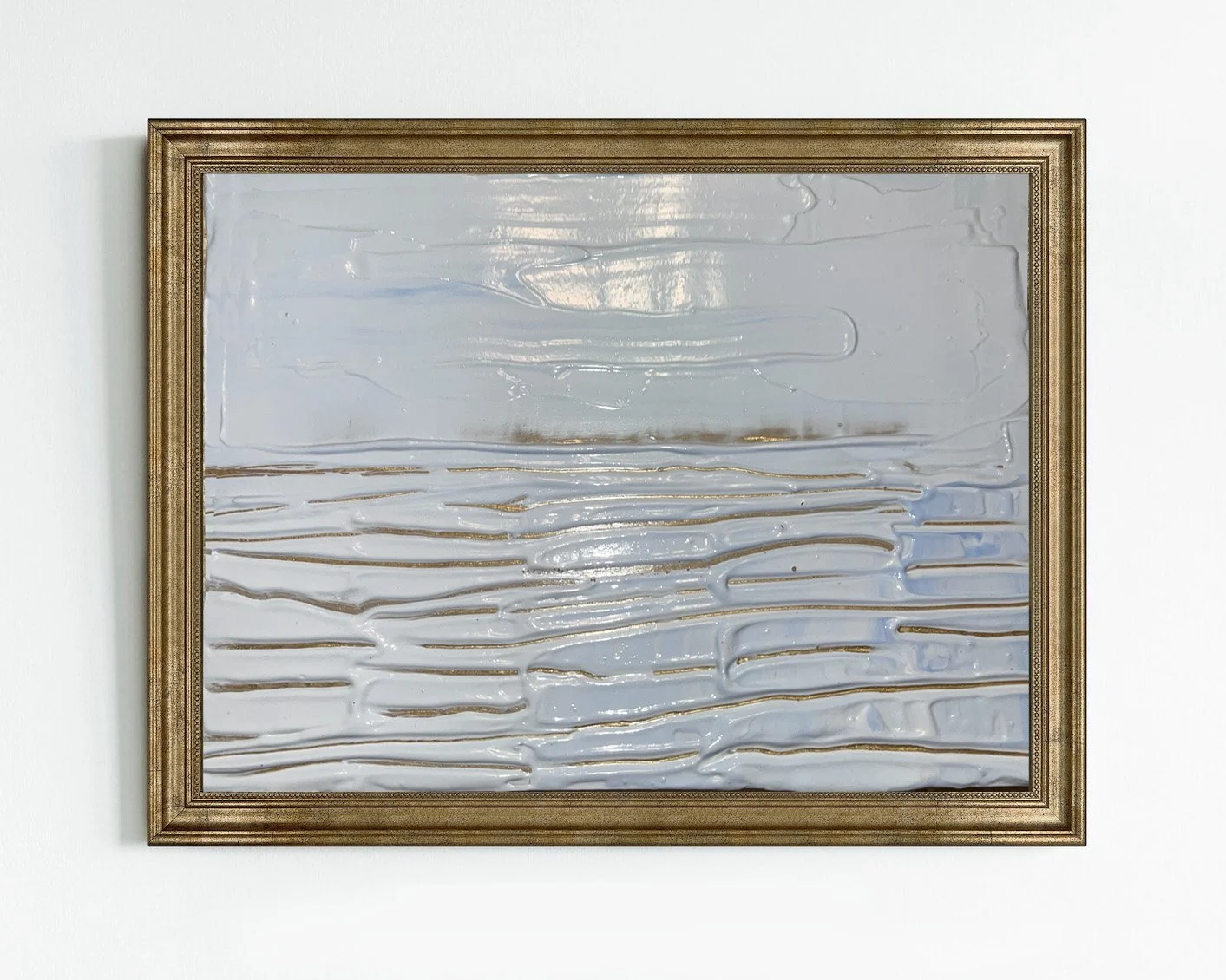 Tigh-Na-Mara Beach, 2024, Oil on Reclaimed Wood Champagne Box — 7x5 in.