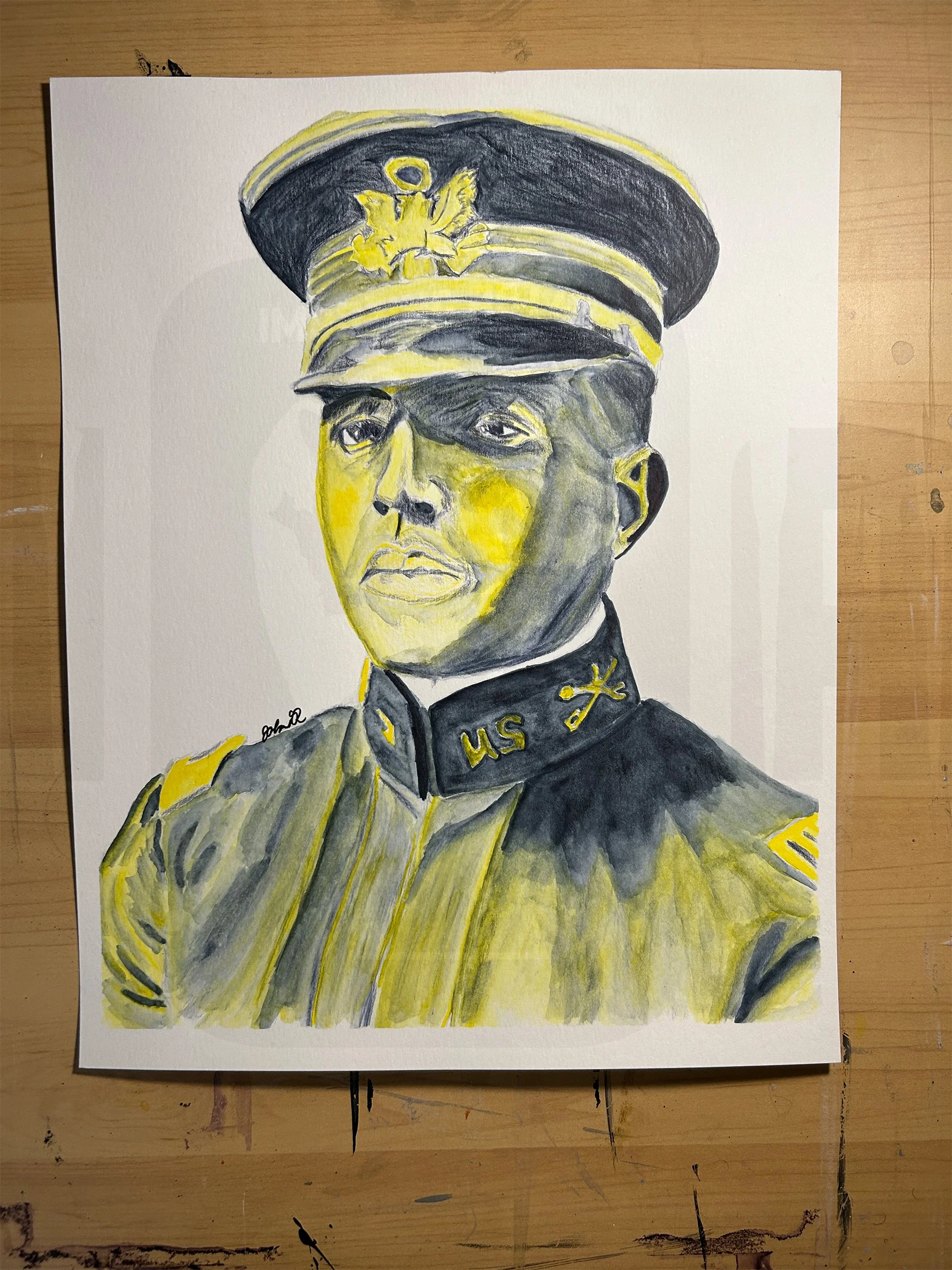 Charles Young Buffalo Soldiers (Watercolor Marker)