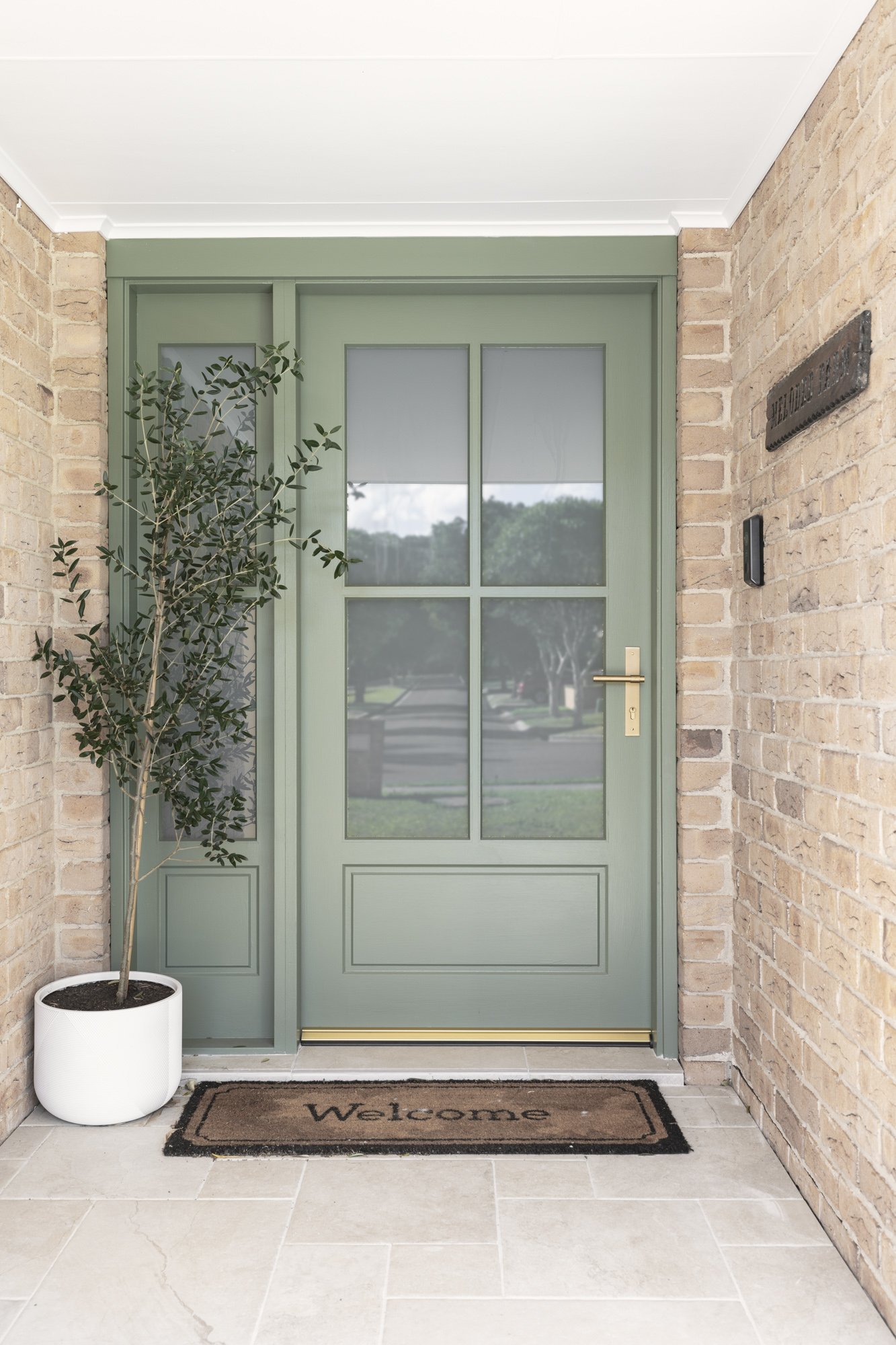 New front door and tiled porch, Albion Park home renovation