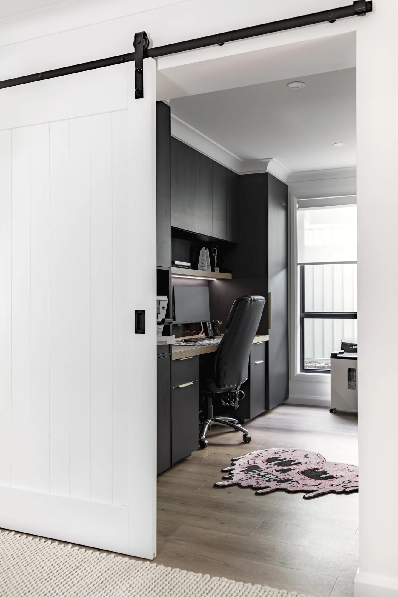 Study with sliding barn door, Albion Park