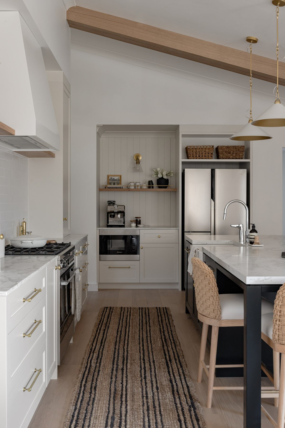 VJ panelled coffee nook beside the kitchen, Bowral