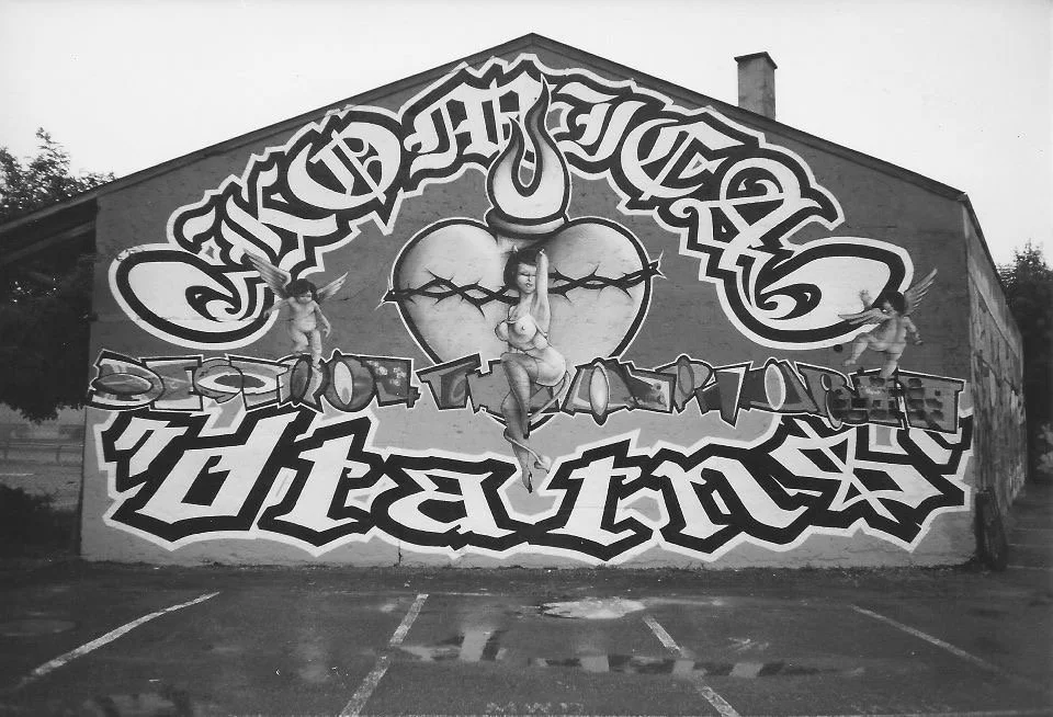 Old School Graffiti Mural