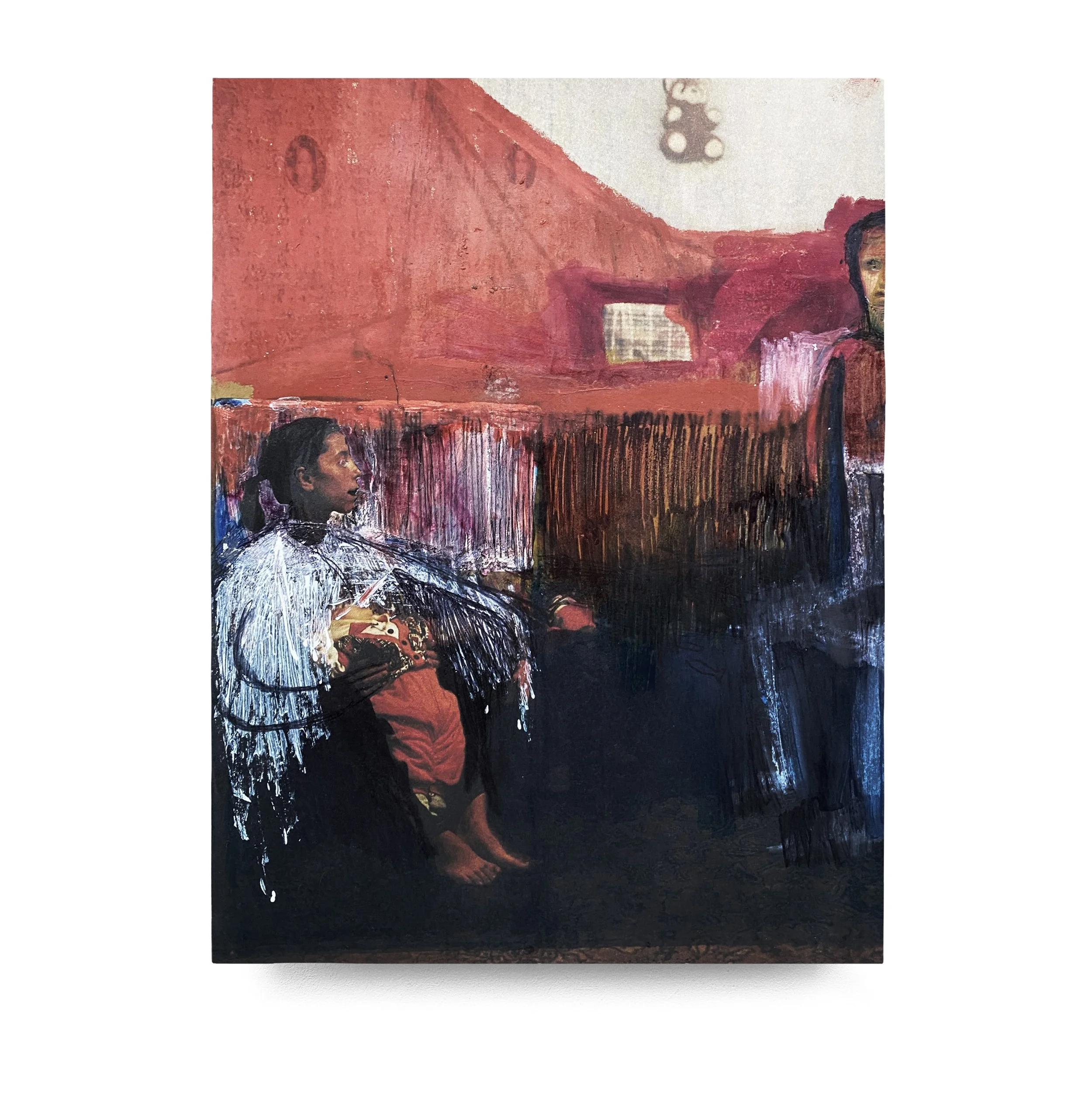 Urla 
Tecnica mista su rivista - 14x21 cm 
2001