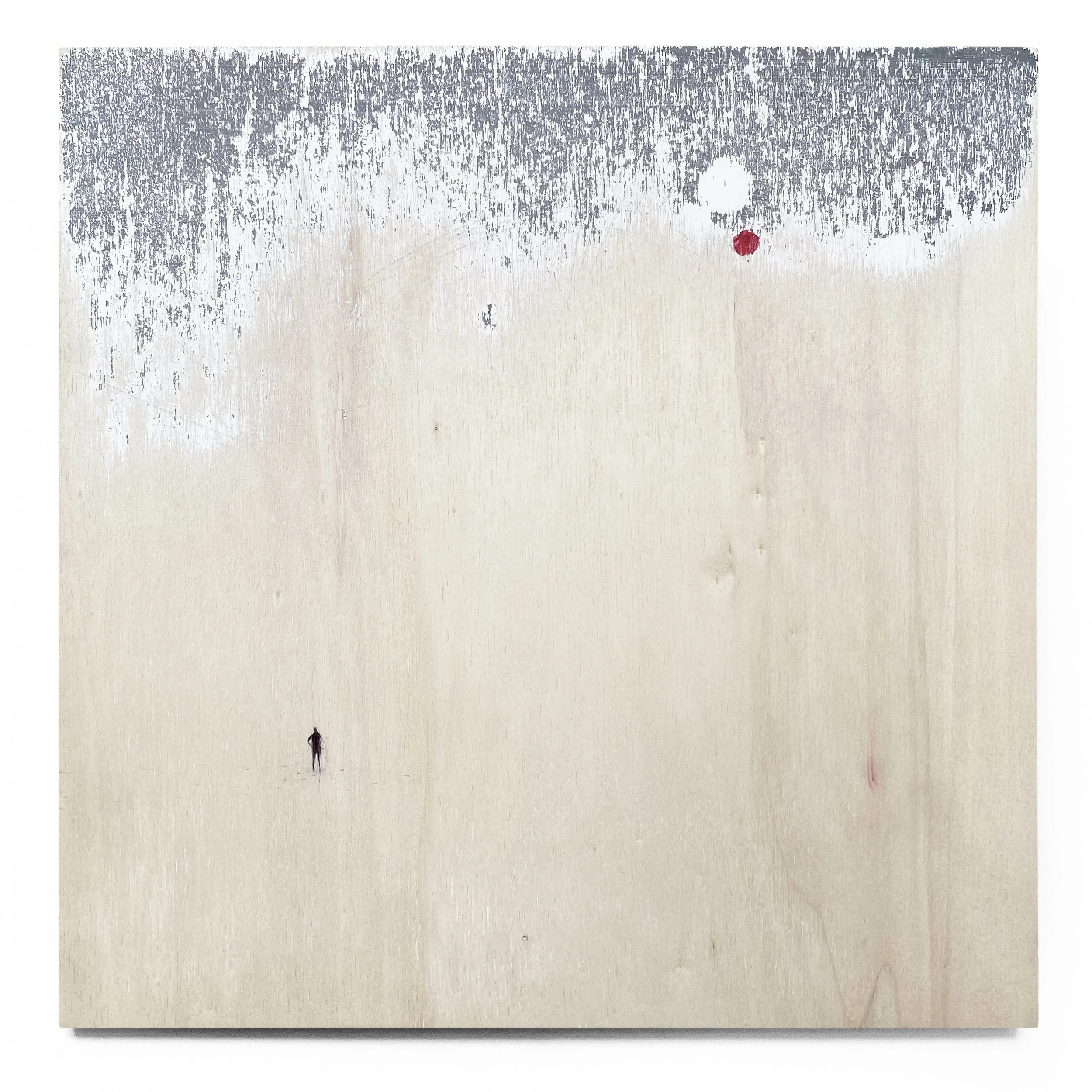 Areosonda - 75.870502/108.933674 
Tecnica mista su tavola - 29x29 cm 
2026