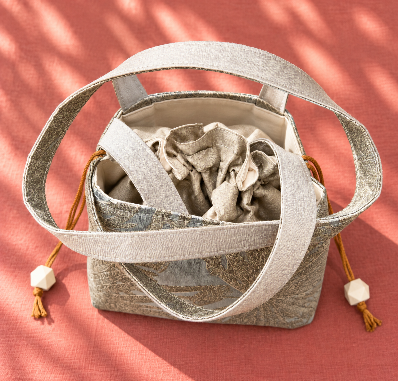 Artisan Botanical Jacquard Drawstring Tote.png
