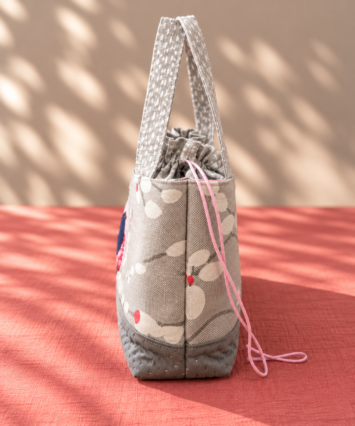 Handmade Grey Tote with Pink Drawstring.png