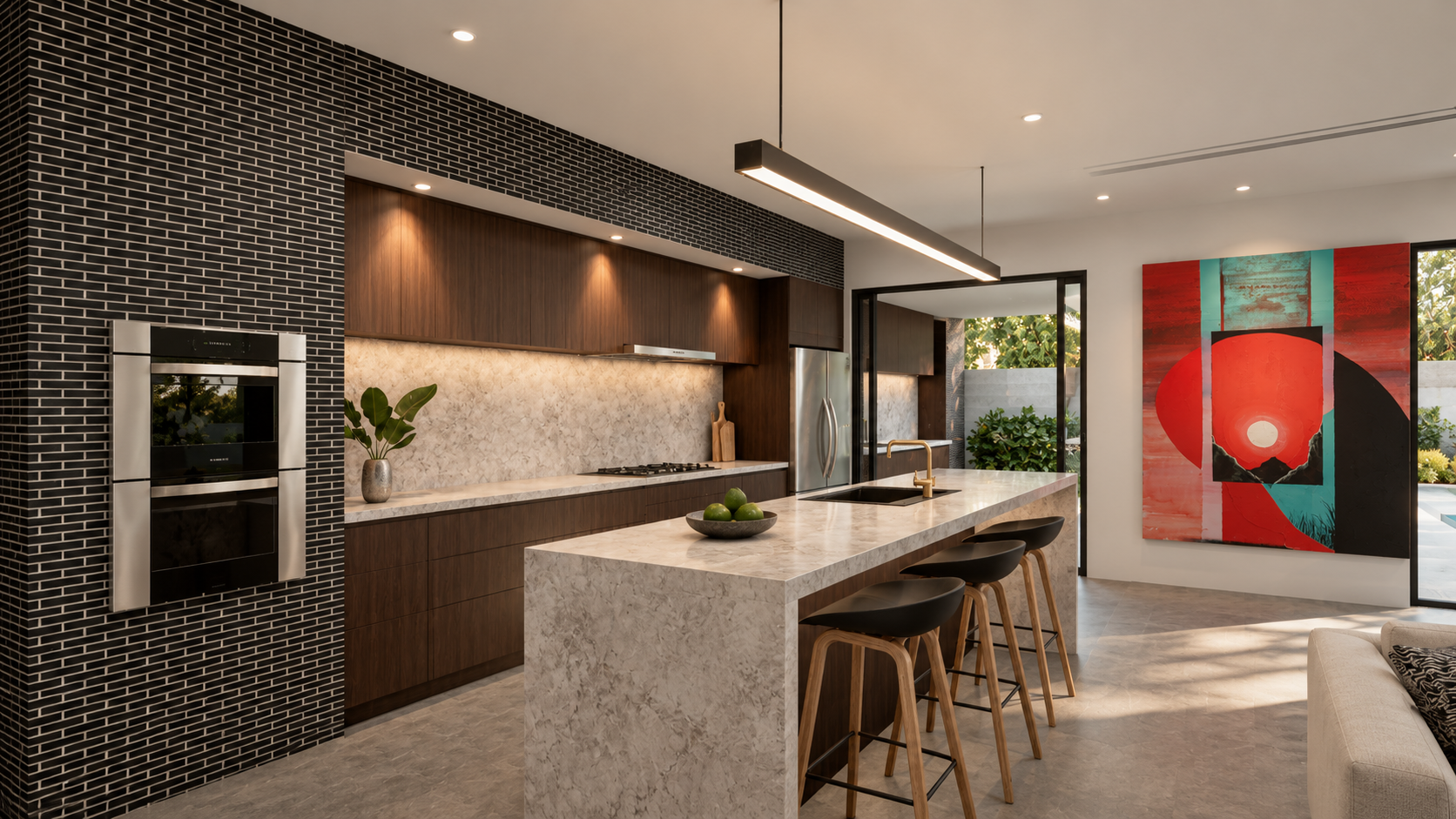 Modern kitchen with warm natural light.png