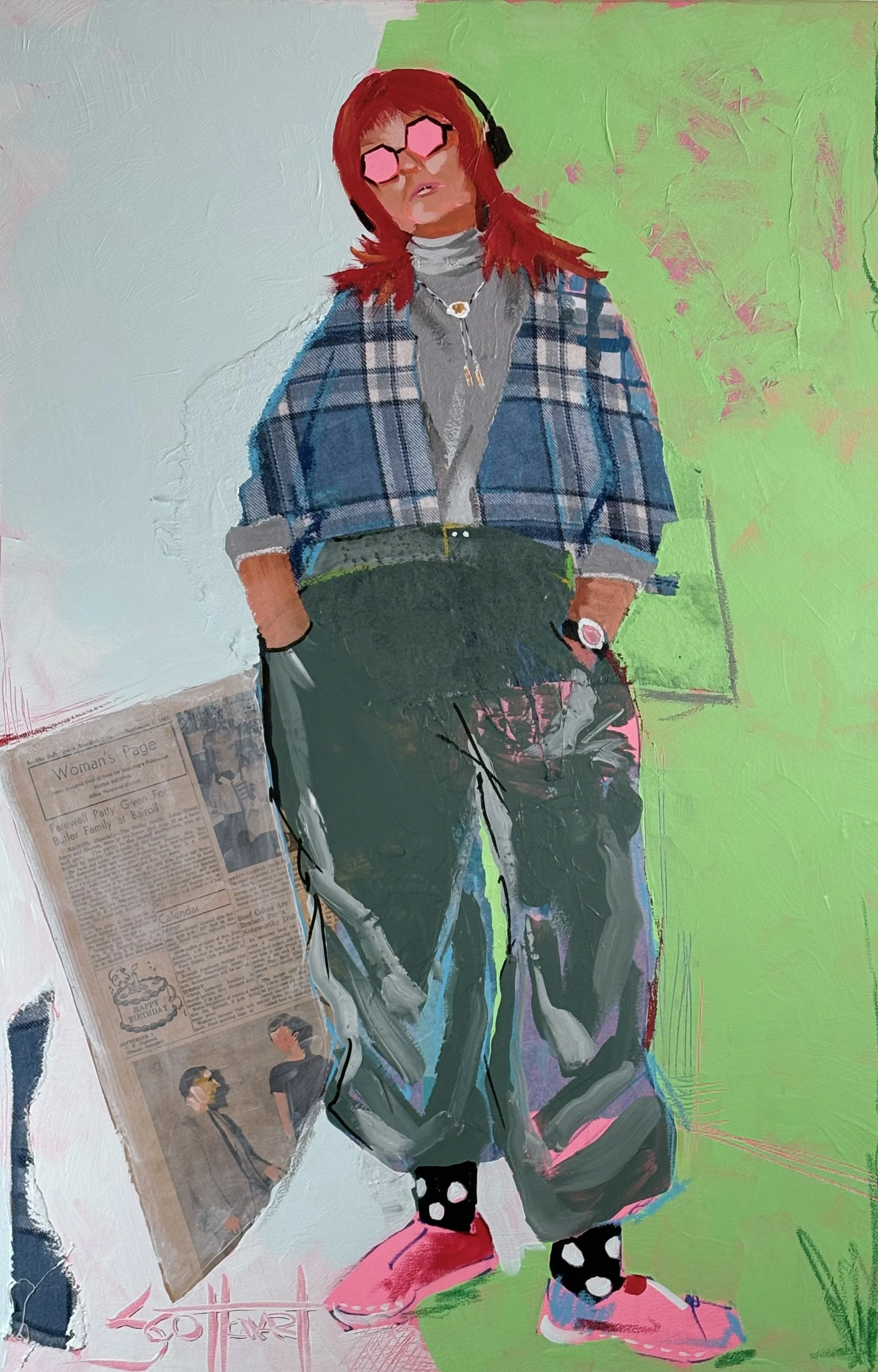 Paige- Acrylic on Canvas - 30 X 40"  