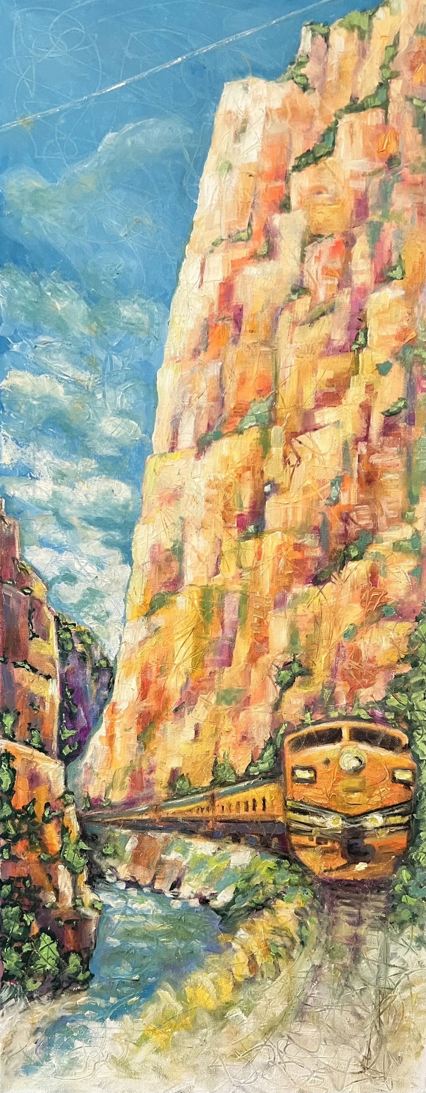 Royal Gorge, Oil Painting, 16x40"