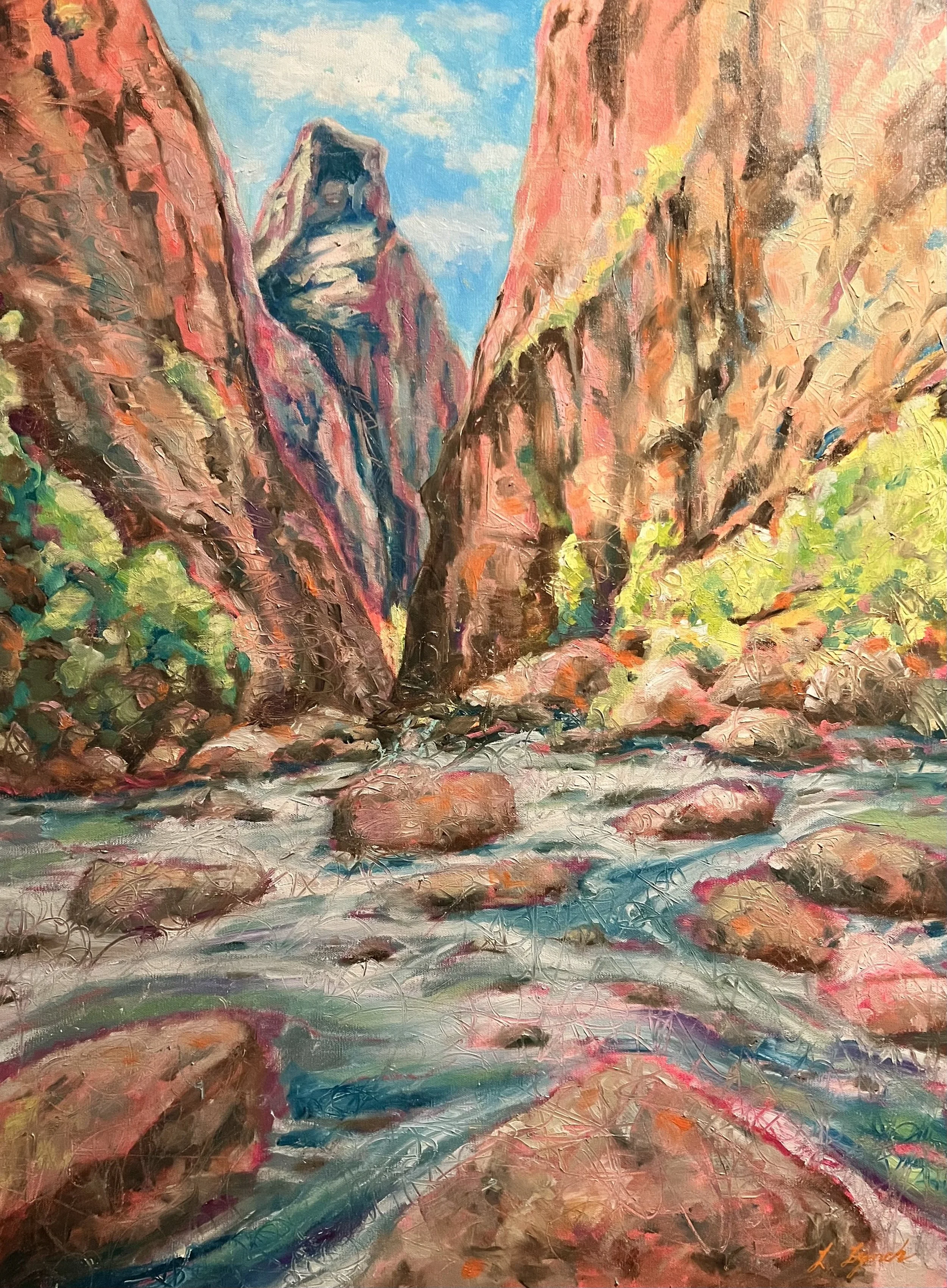 Grand Canyon of the Gunnison, Oil Painting, 30x40"