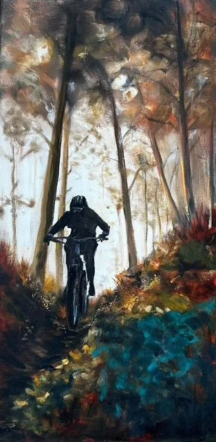 Chasing Daylight, 12”x24”, Oil