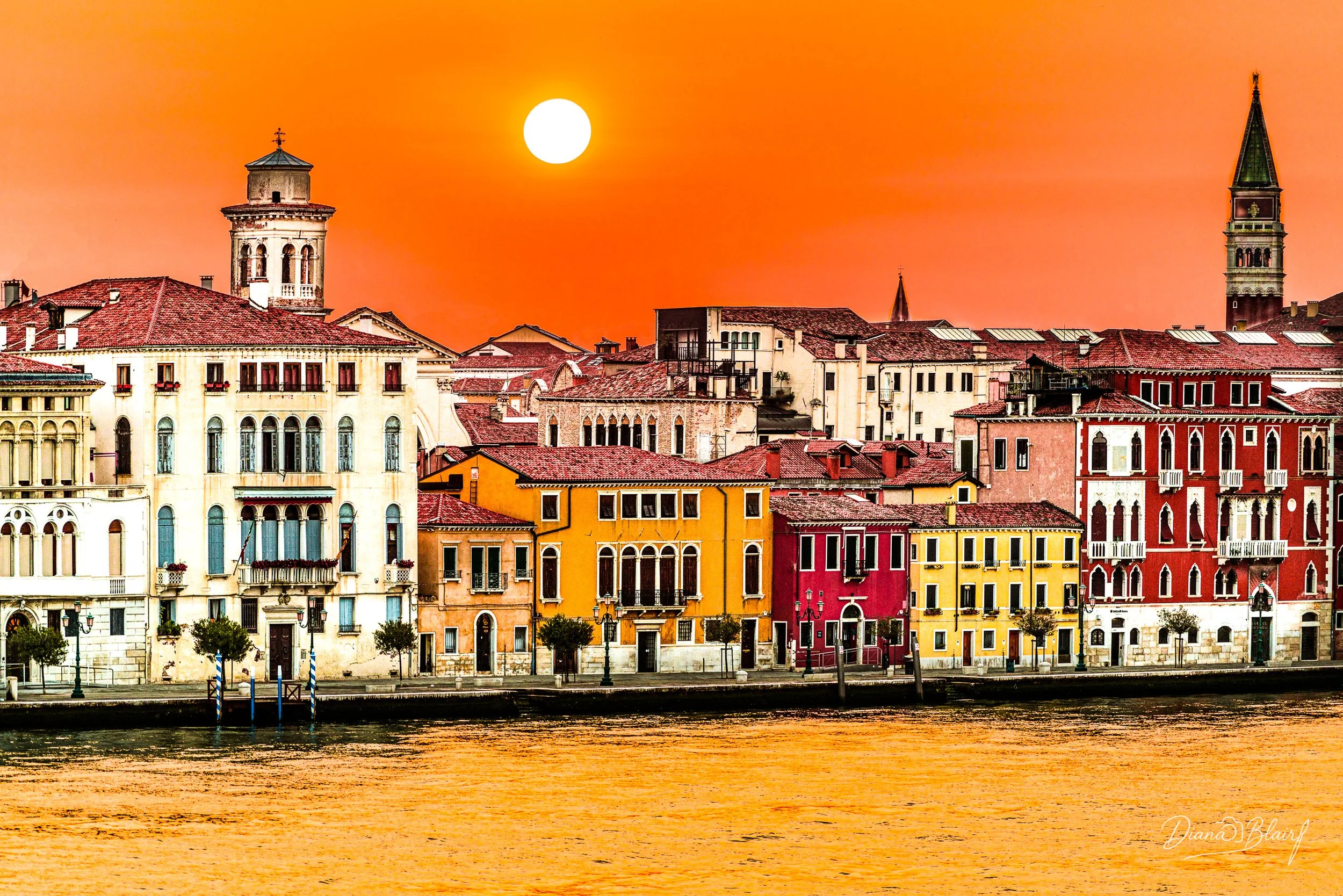 Venice Sunrise, Metal, 24x36"