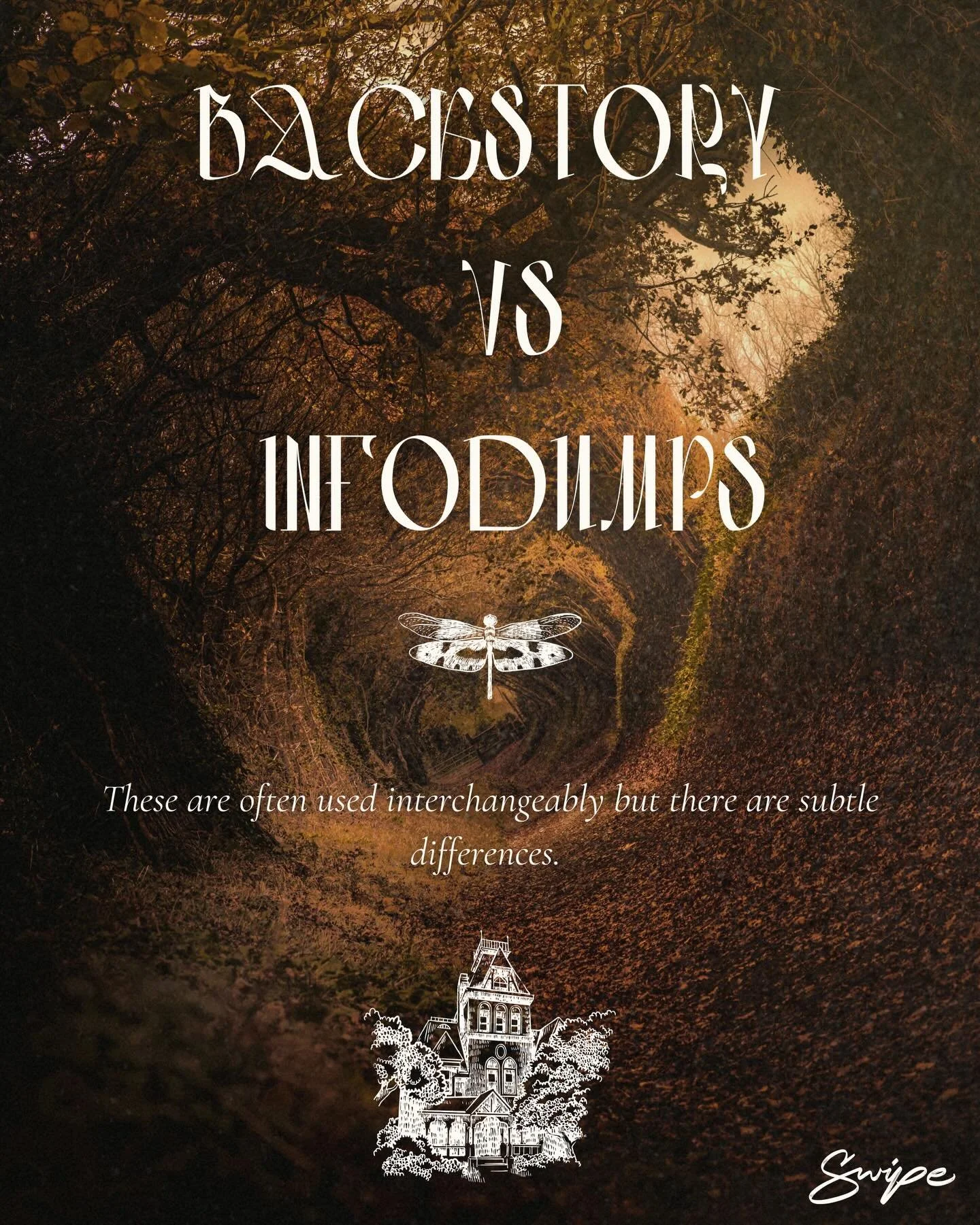 Backstory vs Infodumps. What&rsquo;s the difference?

A small, but important difference to consider when writing and editing your manuscript is infodumps (not in a bad way😉) and backstory. 

Telling is not *always* bad when it comes to infodumps and