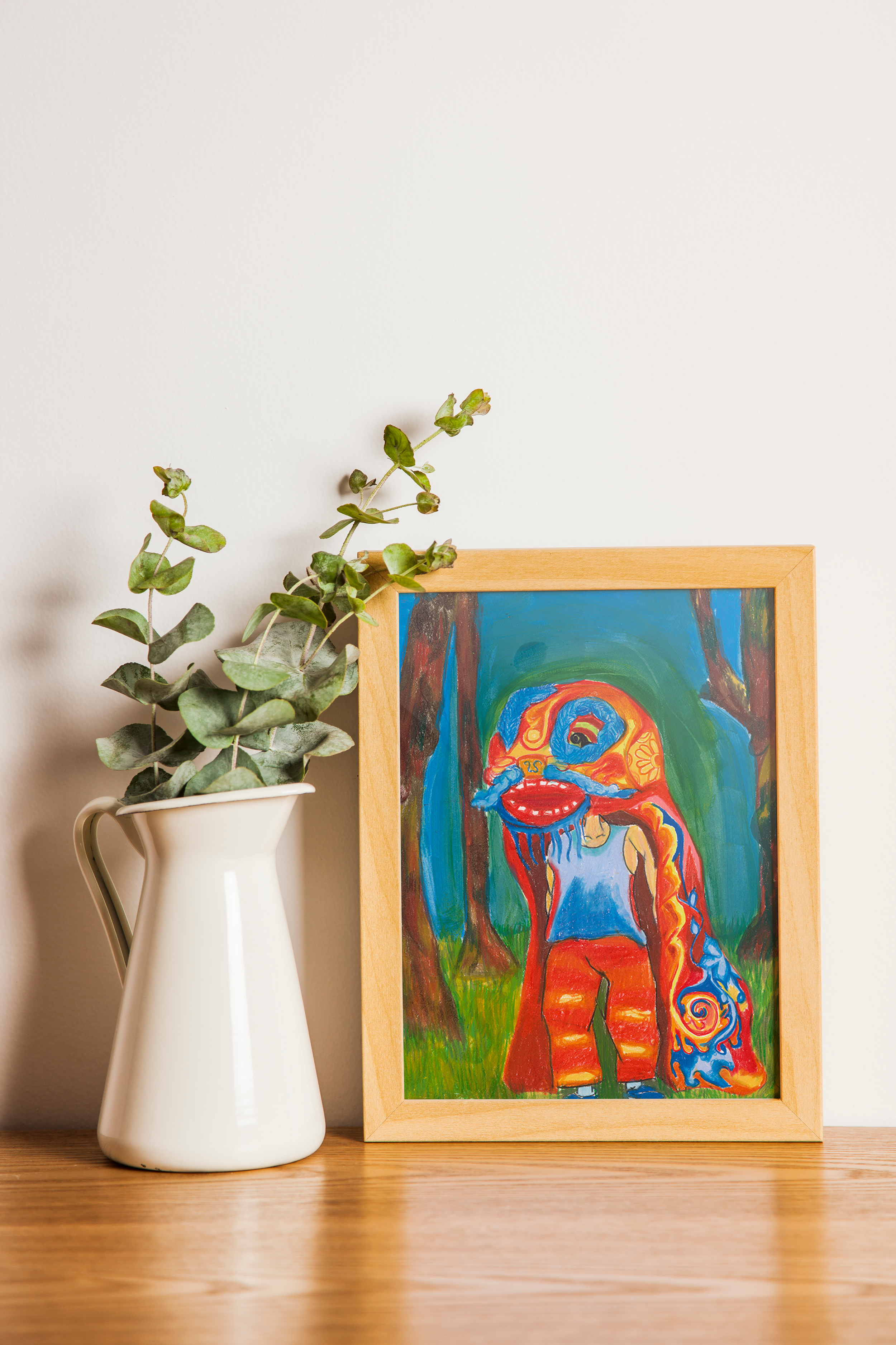 Lion in the Forrest Print