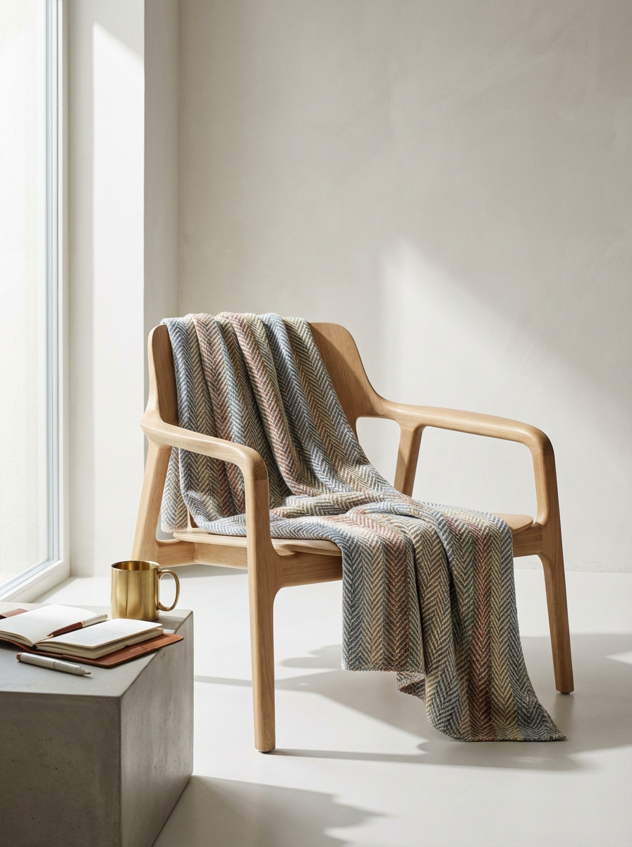 Plaid Tissé Sur Mesure